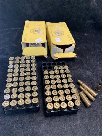 2 Boxes Of Empty Brass .357 Cartridges 5 Others