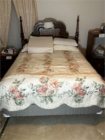 Queen Bed Frame, Mattress and Boxspring