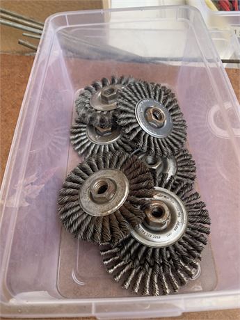 Wire Brush Wheels Lot of 8