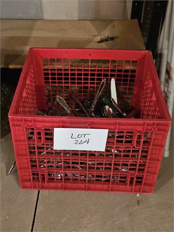 Large Lot OF Mixed Flatware- Style & Maker Vary