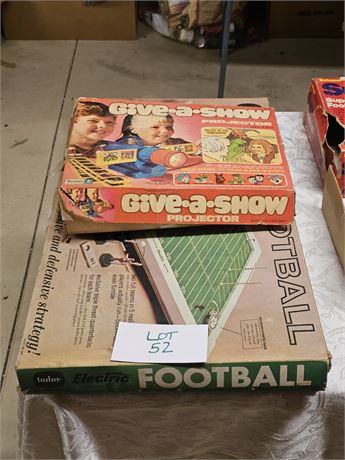 Tudor Electric Football Game & Give A Show Projector Slide Show
