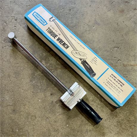 Vintage Craftsman 0-150 lb. Torque Wrench 944641 - New, Old Stock