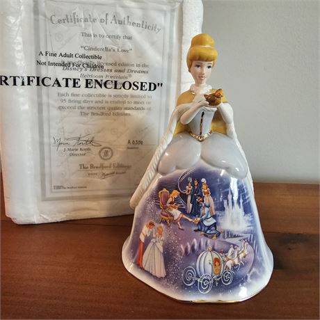 "Cinderella's Love"~Heirloom Porcelain Bell Collection w/COA