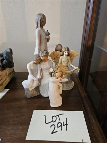Willow Tree Angel Figurine Lot- Peace, Embrace & More