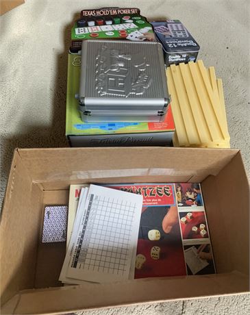 Spin Master Games Mexican Train Dominoes Set, Triple Yahtzee Board Game