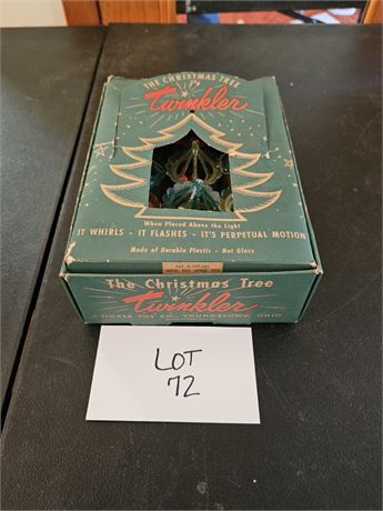 Rare Christmas Tree Twinklers (Tinkle Toy Co) Original Box Of 12