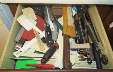 Kitchen Drawer Cleanout: Utensils, Etc