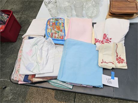 Mixed Table Cloth Lot - Different Sizes / Colors & Makers