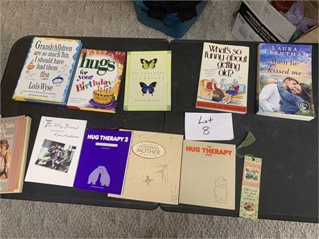 Inspirational Book Lot - Hug Therapy, Don't Take My Grief Away & More