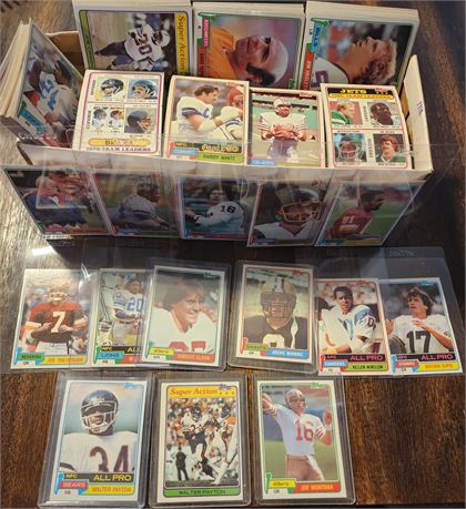 1981 Topps Football Almost Complete Set (Montana RC, Payton RC, Monk RC & More)