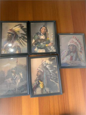 Heyn Photo Omaha Native American Art - Iron Hawk, Black Bird Snow, Richard Tail