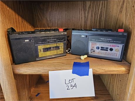 Realistic Cassette Tape Recorders