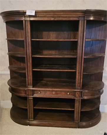 Drexel 3 Piece Curve Sides Display/Book Shelf With Storage