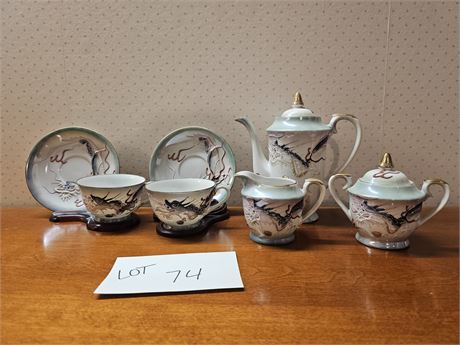 Dragonware Tea Set - 7 Piece Set