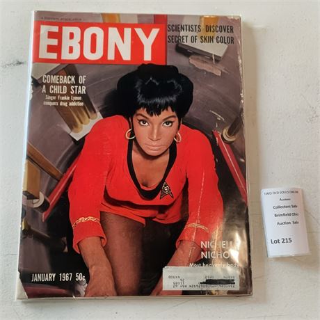 January 1967 Ebony Magazine W/Nichelle Nichols Lieutenant Uhura Star Trek