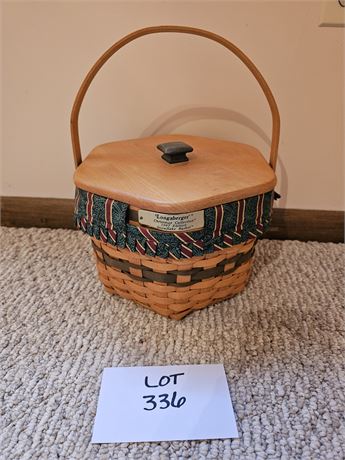 Longaberger 1997 Christmas Collection Snowflake Basket