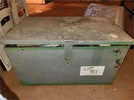 Heavy Metal Tool Box with Tools / Locks & Much More