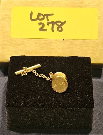 14k Monogram 1961 Tiepin 0.8 dwt