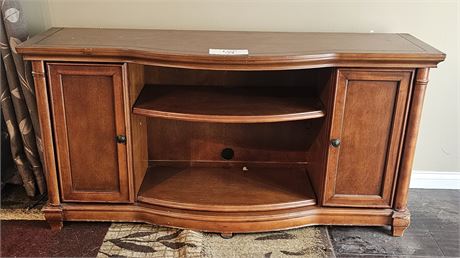 Wood Entertainment Center With Storage