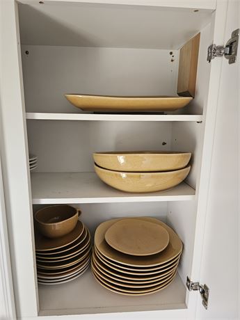 Cupboard Cleanout : Tan Furio Home Plates & More