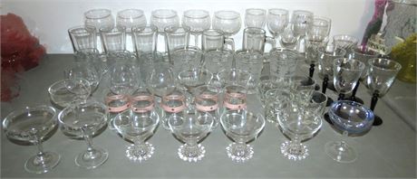 Large Glassware Cleanout: Stemware, Drinking Glasses, etc