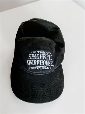 Black Spaghetti Warehouse Restaurant Embroidered Logo Cap (Adjustable)
