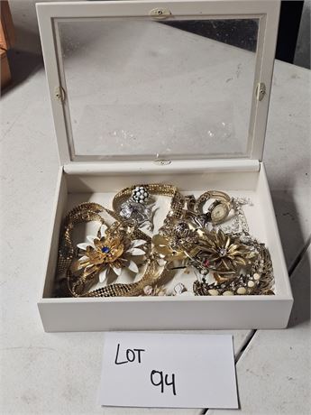 Mixed Vintage Costume Jewelry Signed Pieces- Sizes & Style Vary