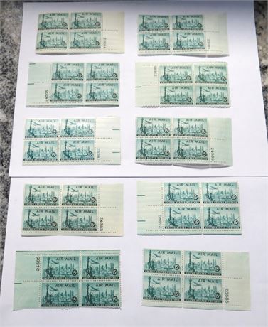 US Air Mail Stamps: NY City Skyline