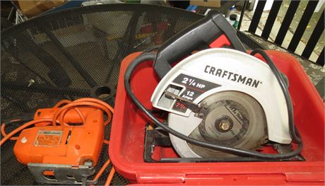 Craftsman Circular Saw, B&D Jigsaw