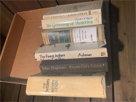Vintage Books - Meyer Levin, Max Shulman, Charles A. Reich, Kahlil Gibra & More