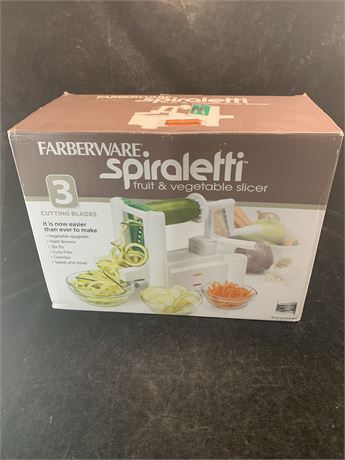 Faberware Spiraletti Fruit And Vegetable Food Slicer Cooking Appliance