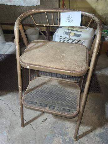 Vintage Metal Seat/Step Stool