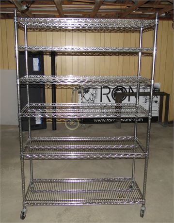 Rolling Metal Shelf