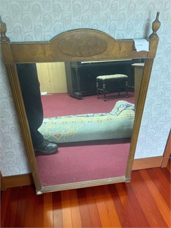 MCM Arched Wood Framed Vanity Wall Mirror