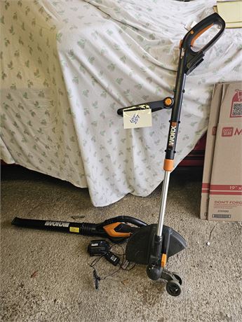 Worx Electric Blower & Edger with Battery & Charger