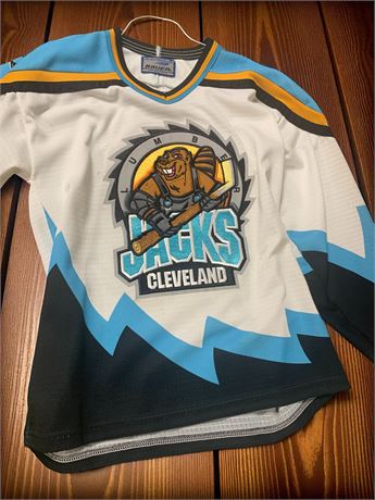 Cleveland Lumberjacks Hockey Jersey Size Child's XL
