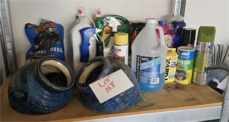 Mixed Yard Chemicals, Cleaners & More