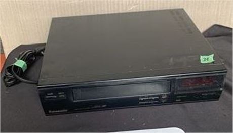 Vintage Black VHS Tape Movie Player By Panasonic Model AG1240