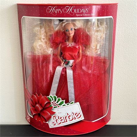 1988 Happy Holidays Special Edition Barbie Doll