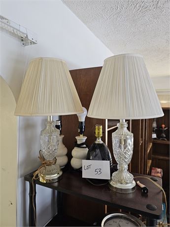 Mixed Table Lamp Lot - Different Styles & Sizes