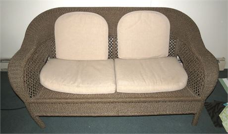 Wicker Loveseat