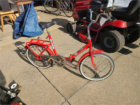 Red Randor Traveler Folding Bike