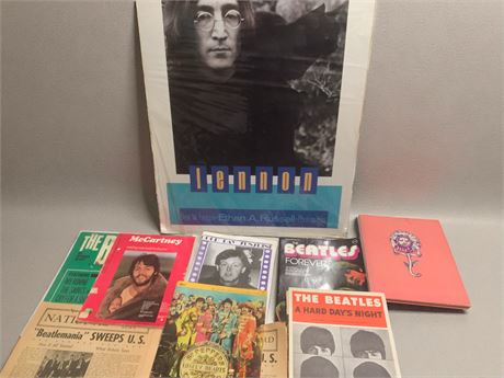 Vintage Beatles & Solo Member Memorabilia - Books, Magazines, Ephemera