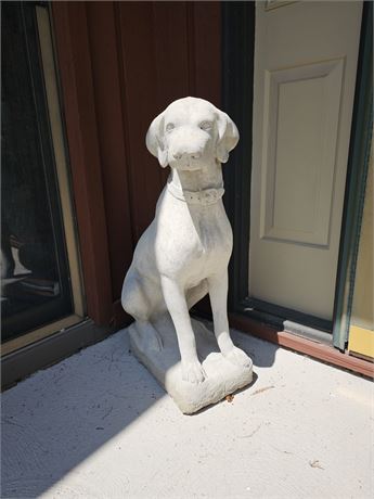 Concrete Garden Dog Statue