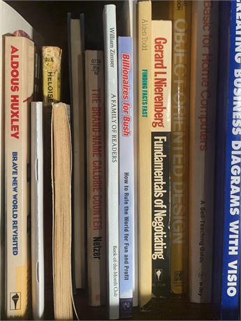 Book Shelf Lot - Political Satire, Nutrition, Professional Skills, Technology