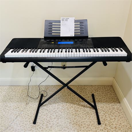 Casio Keyboard WK-245 and Stand