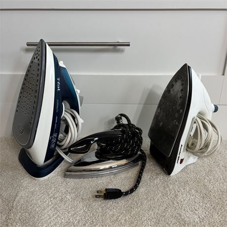 Irons (For Ironing) - Lot of 3