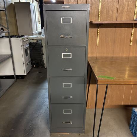 Modern Steelcraft Inc. Gray 4-Drawer Filing Cabinet