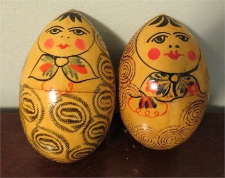 Wood Nesting Dolls/Eggs