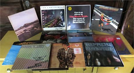 Assorted Records: Jefferson Starship, Boston, Aerosmith, Etc